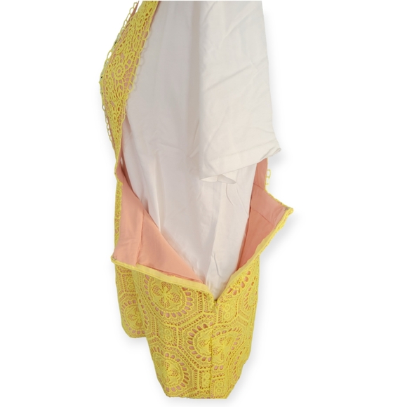 Anthropologie English Factory Contrast Lace Pinafore Dress - Picture 6 of 11